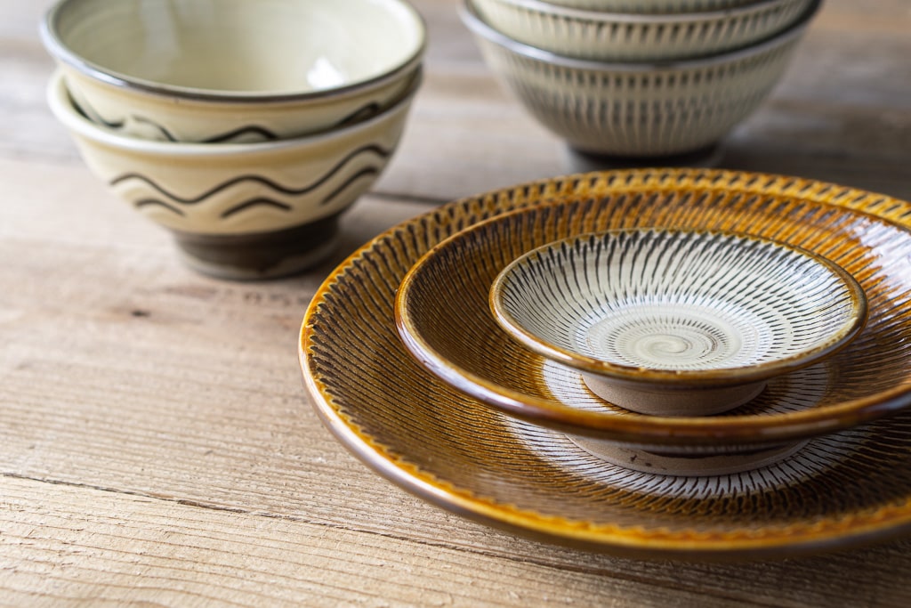 こすけ　新品　陶器　陶芸作家　オフホワイトのBOWL2個　33 和食器通販 キゴコチ｜KIGOCOCHI