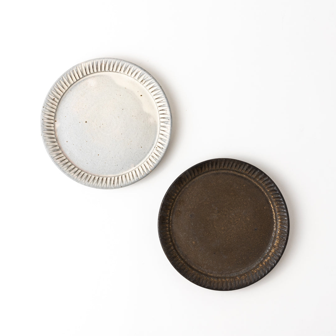 大原拓也］ 7寸リムプレート 鎬粉引 – キゴコチ