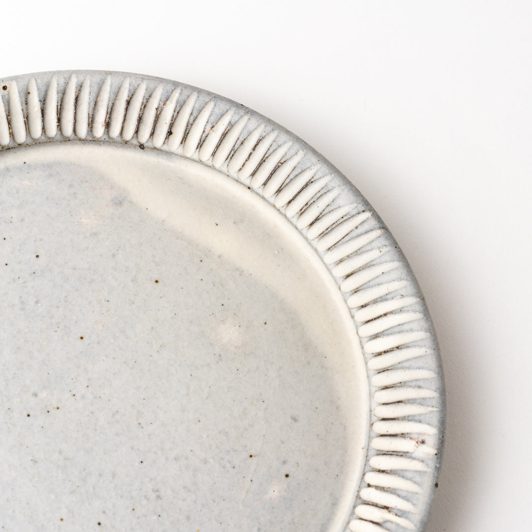 大原拓也］ 7寸リムプレート 鎬粉引 – キゴコチ