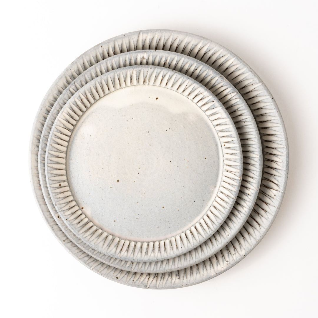 大原拓也］ 7寸リムプレート 鎬粉引 – キゴコチ