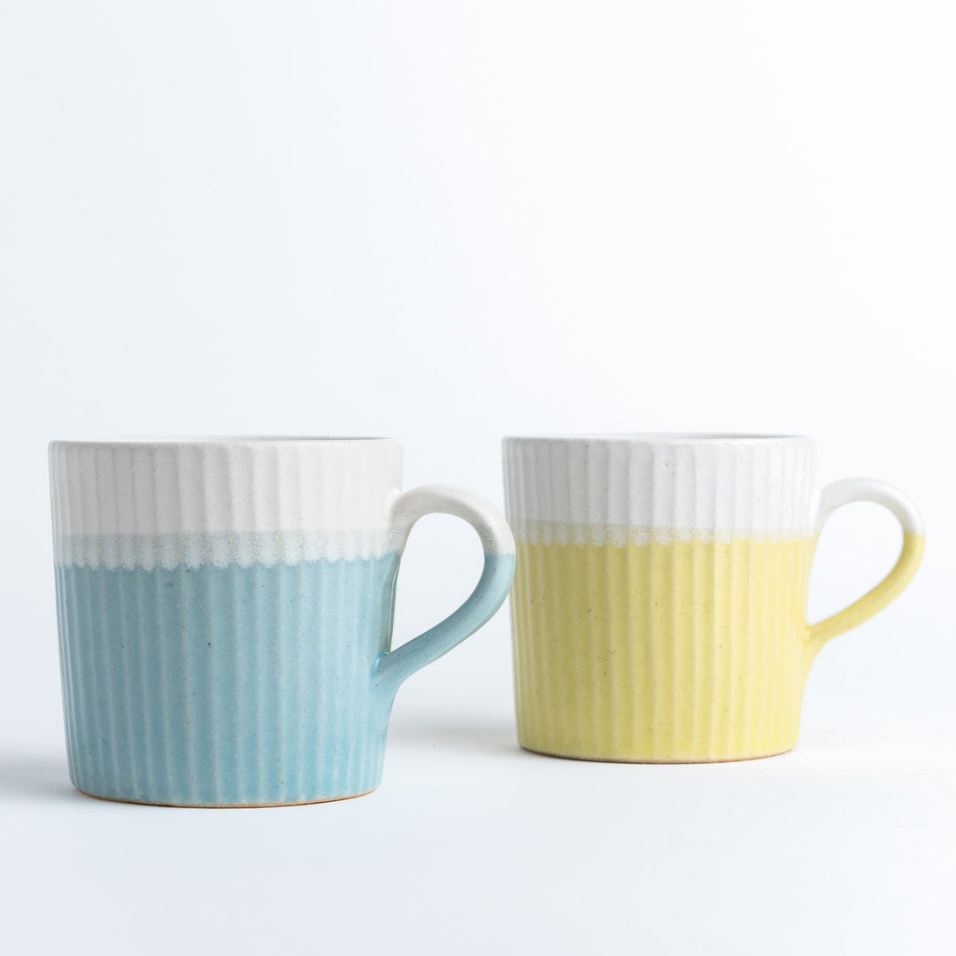 樹ノ音工房] 色鎬ストレートカップ ブルー - キゴコチ