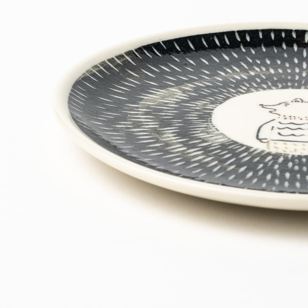 濱田綾音] シティーアニマル平中皿 キツネ - キゴコチ