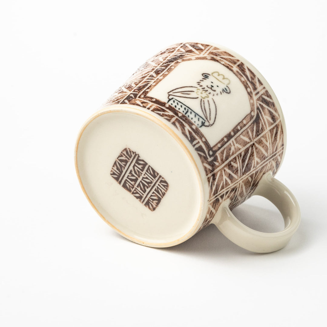 濱田綾音] シティーアニマルマグカップ フワフワのイヌの王様 - キゴコチ