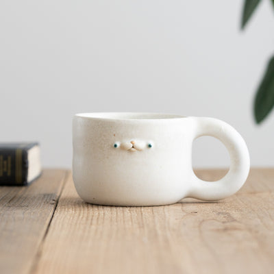 ponpoco mug　ホワイト
