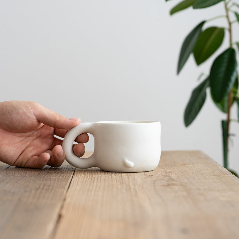 ponpoco mug　ホワイト
