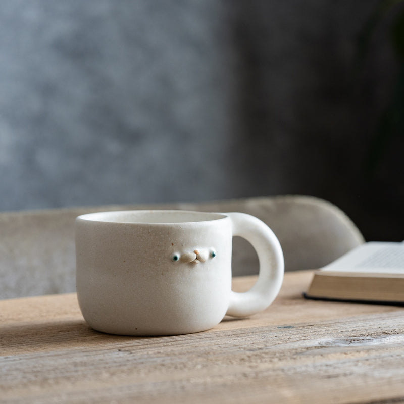 ponpoco mug　ホワイト