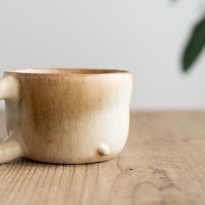ponpoco mug　ブラウン