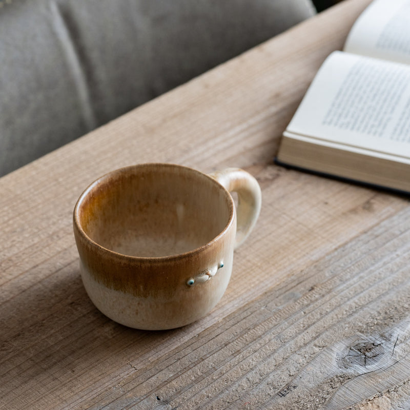 ponpoco mug　ブラウン