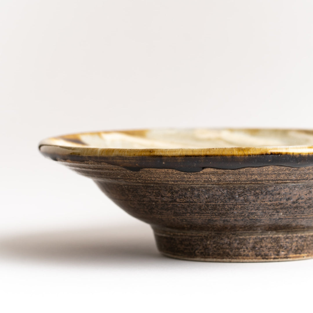 キマノ陶器] 7寸皿 イッチン 糠白 - キゴコチ