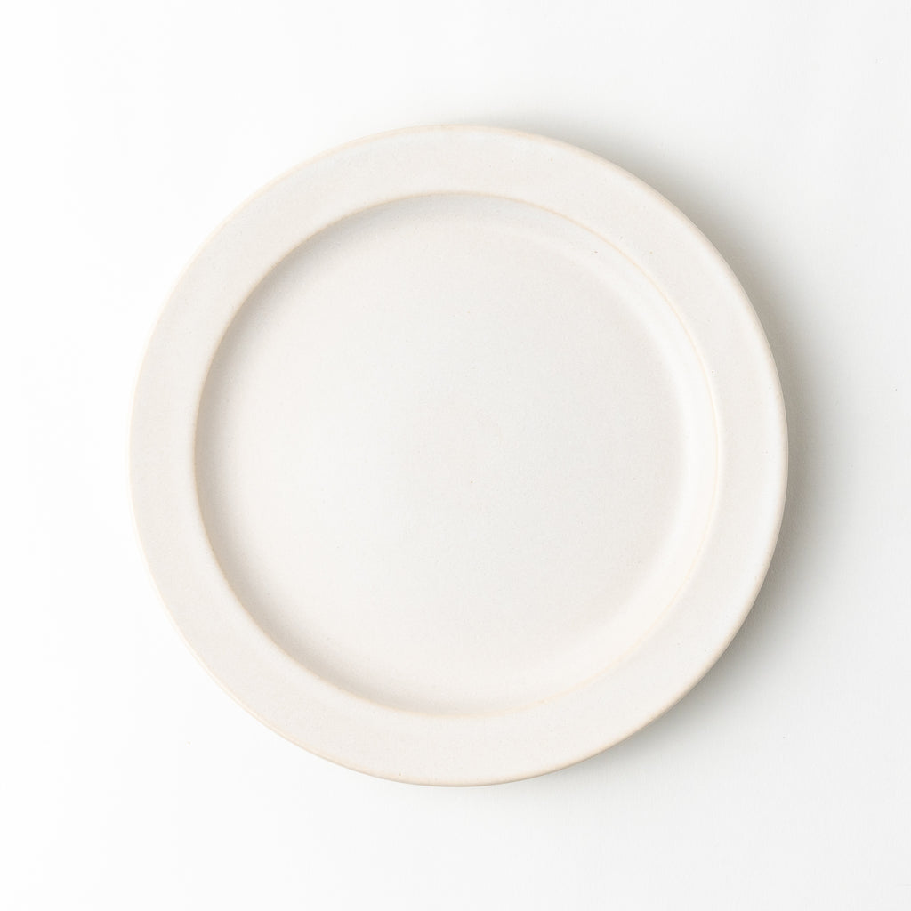 天龍窯／N▶︎400］ リムプレート 6寸 ホワイト – キゴコチ