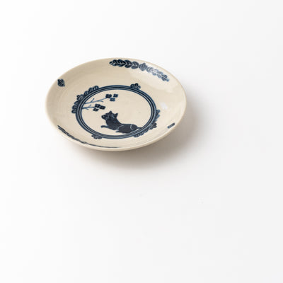 5寸皿　猫
