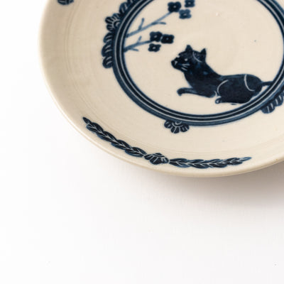 5寸皿　猫