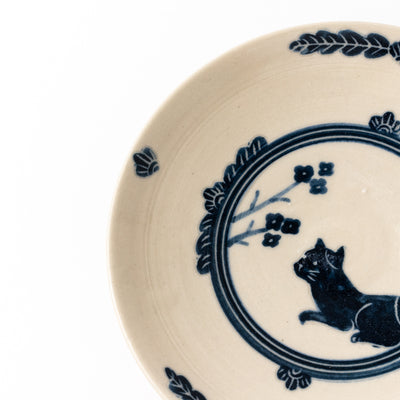 5寸皿　猫